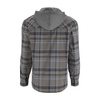 Рубашка SIMMS Coldweather Hoody Gunmetal Neo Plaid XL фото 2