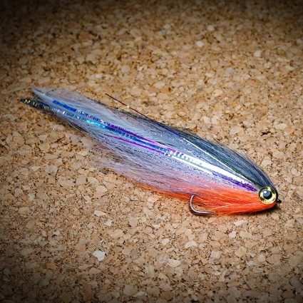 Муха нахлыст CRM Deceiver Streamer 14cm Whitefish/Orange Belly фото