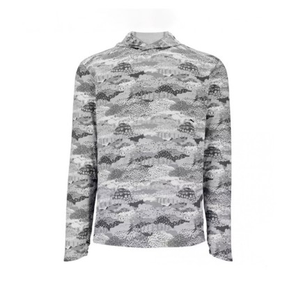 Термофутболка SIMMS Bugstopper Solarflex Hoody Shroud Sterling L фото