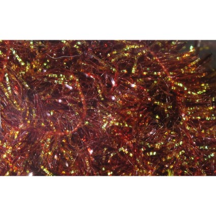 Синель Hareline Krystal Flash Chenille Medium Rusty Brown фото 1