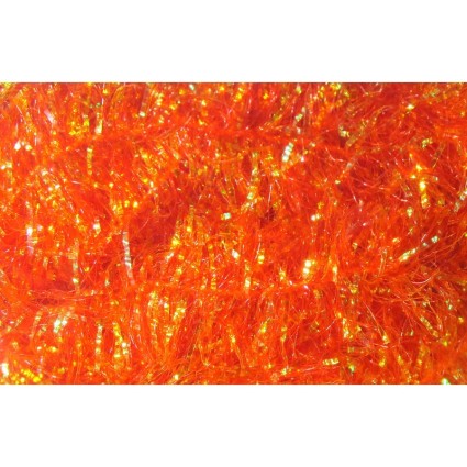 Синель Hareline Krystal Flash Chenille Medium Hot Orange фото 1