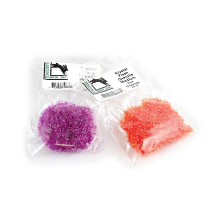 Синель Hareline Krystal Flash Chenille Medium Peacock фото 3