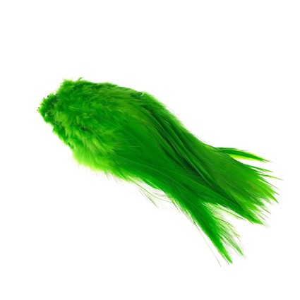 Перо Future Fly Rooster Saddle Feather Green Highlander фото