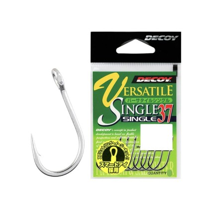 Крючок одинарный Decoy Versatile Single 37 #4 8pcs фото 1