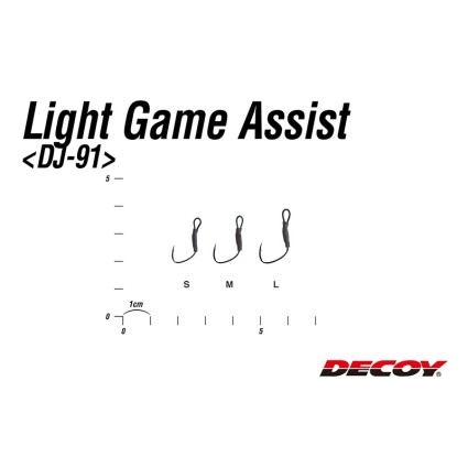 Крючок ассист Decoy Light Game DJ-91 #S 6pcs фото 3