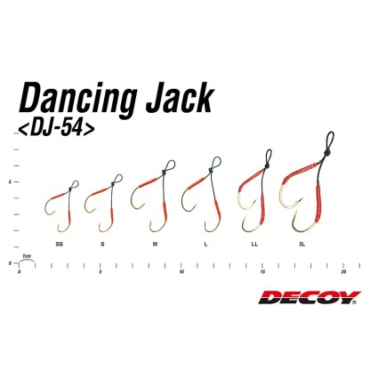 Крючок ассист Decoy Assist Hook Dancing Jack DJ-54 #SS Gold 3pcs фото 3