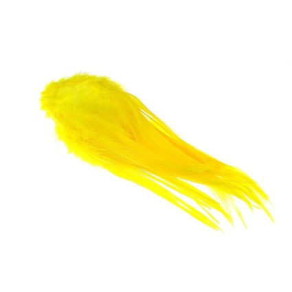 Перо Future Fly Rooster Saddle Feather Yellow фото