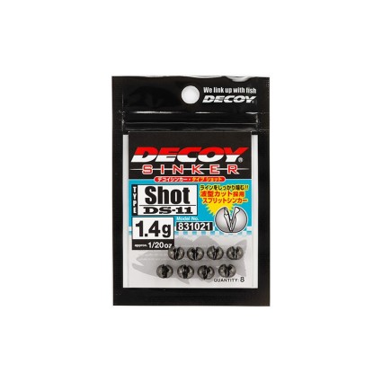 Груз дробинка Decoy Sinker Type Shot DS-11 0.9g Gun Black 9pcs фото 2