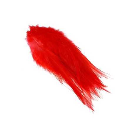 Перо Future Fly Rooster Saddle Feather Red фото