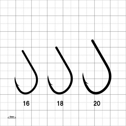 Крючок Gamakatsu KAIRYO SOI RING EYE 68-635 #24 NSC 5pcs  фото 2
