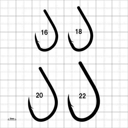 Крючок Gamakatsu STRONG TAMAN 68-893 #20 NSB 4pcs фото 3