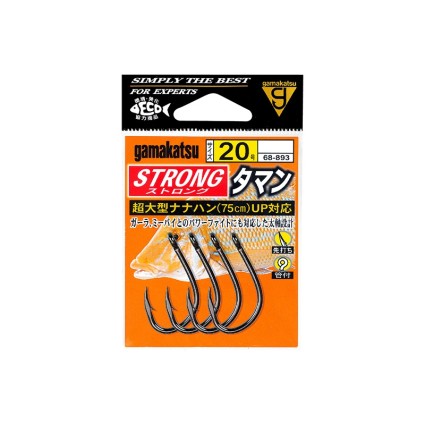 Крючок Gamakatsu STRONG TAMAN 68-893 #16 NSB 7pcs фото 2