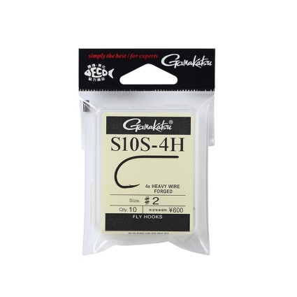 Крючок Gamakatsu S10S-4H 66-368 #1/0 Silver 10pcs фото 2