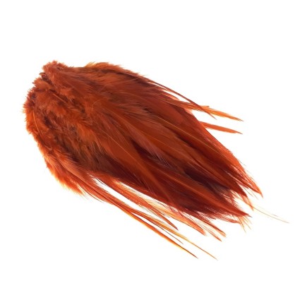 Перо Future Fly Rooster Saddle Feather Fiery Brown фото