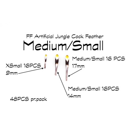Глазки Future Fly Artificial Jungle Cock Medium/Small 48pcs фото 2