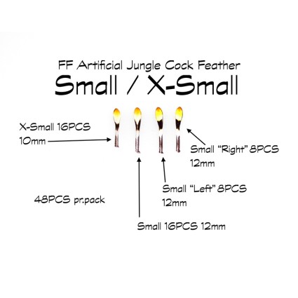 Глазки Future Fly Artificial Jungle Cock Small 48pcs фото 2