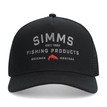 Бейсболка SIMMS Double Hole Trucker Black фото