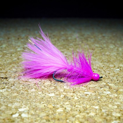 Муха нахлыст CRM Woolly Bugger Salmon TH 5.5mm #4 Fl Fuchsia/Fl Pink фото