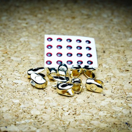 Головки TFF Brass Fish Skull Medium 1g Gold Baitfish 10pcs фото 2