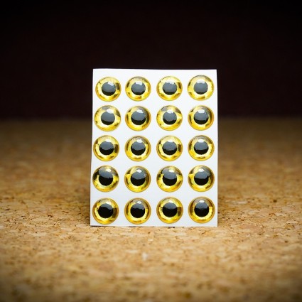 Глазки TFF 3D Baitfish Holographic Eyes 3mm 20pcs Holo Gold фото