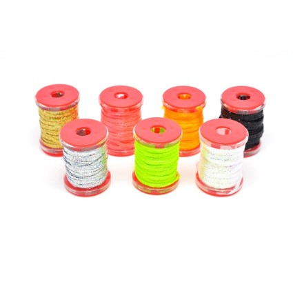 Люрекс плетеный Future Fly Mach2 Metallic Flatbraid Opal Holo 3m фото 2