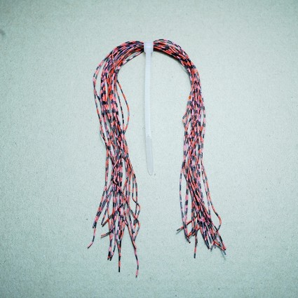 Ножки Fly Fishing Tales Black Barred Rubber Legs Small Orange  фото
