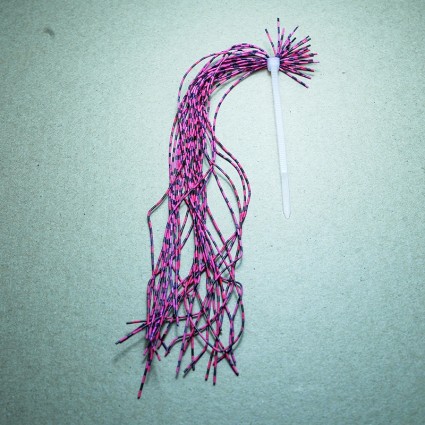 Ножки Fly Fishing Tales Black Barred Rubber Legs Medium Red  фото