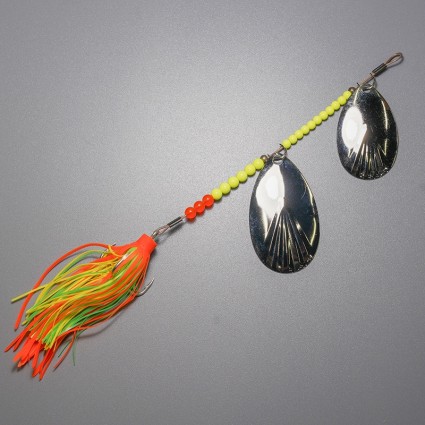 Блесна вращающаяся Tandem Fluted Pike Silver #8 фото