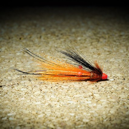 Муха лососевая TFF Franc-Snaelda Cone Bullet Small 7cm Shrimp Orange фото