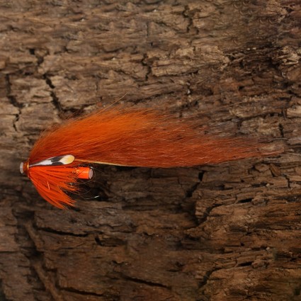 Муха лососевая Future Fly Zonker Tube Flies AJC 6cm Light Fiery фото 1