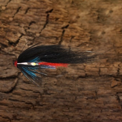 Муха лососевая Future Fly Zonker Tube Flies AJC 6cm Black & Blue фото 1