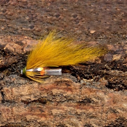 Муха лососевая Future Fly Zonker Tube Flies AJC 4cm Olive фото 1