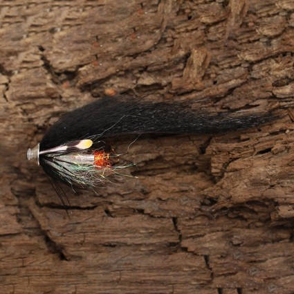 Муха лососевая Future Fly Zonker Tube Flies AJC 4cm Black & Silver фото 1
