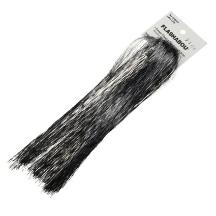 Флеш Hedron Grizzly Barred Flashabou #7106 Clear/Black фото