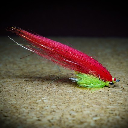 Муха Стример TFF Aspius Clouser #1 8см 1г Bright Red/Chartreuse фото