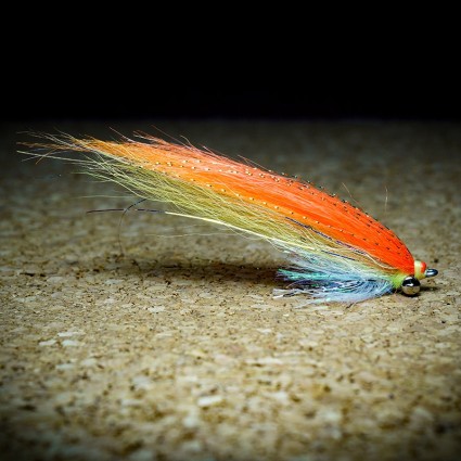 Муха Стример TFF Aspius Clouser #1 8см 1г Fl Orange/Fl Yellow/Pearl фото