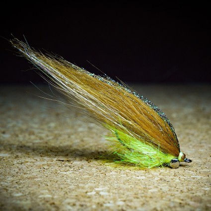 Муха Стример TFF Monster Chub Streamer 8см 1г Lite Brown/Tan/Chartreuse фото