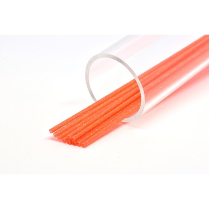Трубка Future Fly Tube 3mm Soft Glitter Orange/Orange 10x200mm фото