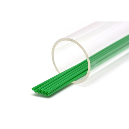 Трубка Future Fly Tube 3mm Soft Fl Green Milky 10x200mm фото