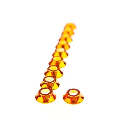 Конус Future Fly Tungsten Nano UfoDisc 4.5mm 0.18g Metallic Golden Orange 10pcs фото 1