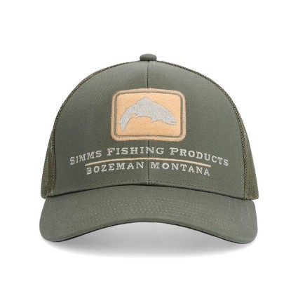 Бейсболка SIMMS Double Hole Icon Trucker Smockey Olive фото