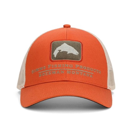 Бейсболка SIMMS Double Hole Icon Trucker Simms Orange фото