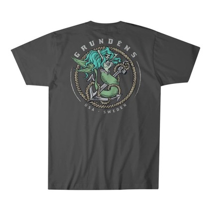 Футболка Grundens Mermaid SS T-Shirt Iron Gray L фото 2