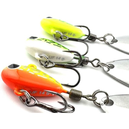 Тейл-спиннер UF Studio Hurricane 21g Silver Glitter фото 2