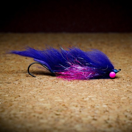Муха нахлыст CRM Rabbit Leech Fly #2 - Purple/Fl Fuchsia фото