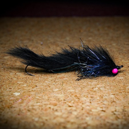 Муха нахлыст CRM Rabbit Leech Fly #2 - Black фото