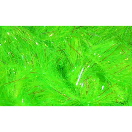 Синель Hareline Wide Frizzle Chenille 20mm #54 UV Chatreuse фото