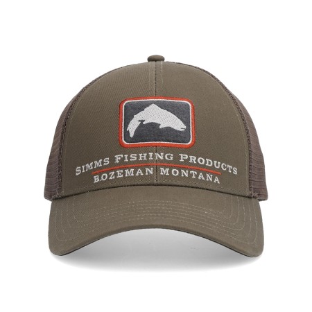 Бейсболка SIMMS Trout Icon Trucker Hickory фото