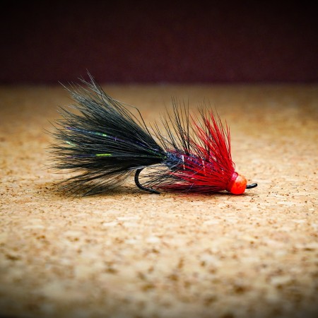 Муха нахлыст CRM Woolly Bugger Salmon TH 5.5mm #4 Red/Black фото