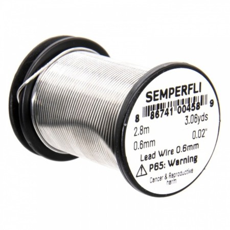 Проволка свинцовая Semperfli Lead Wire Natural 0.60mm 2.8m фото